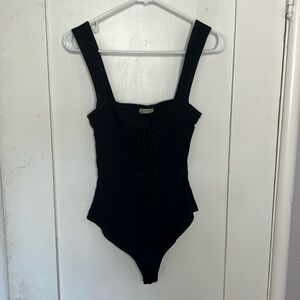 Free people bodysuit tank top black
